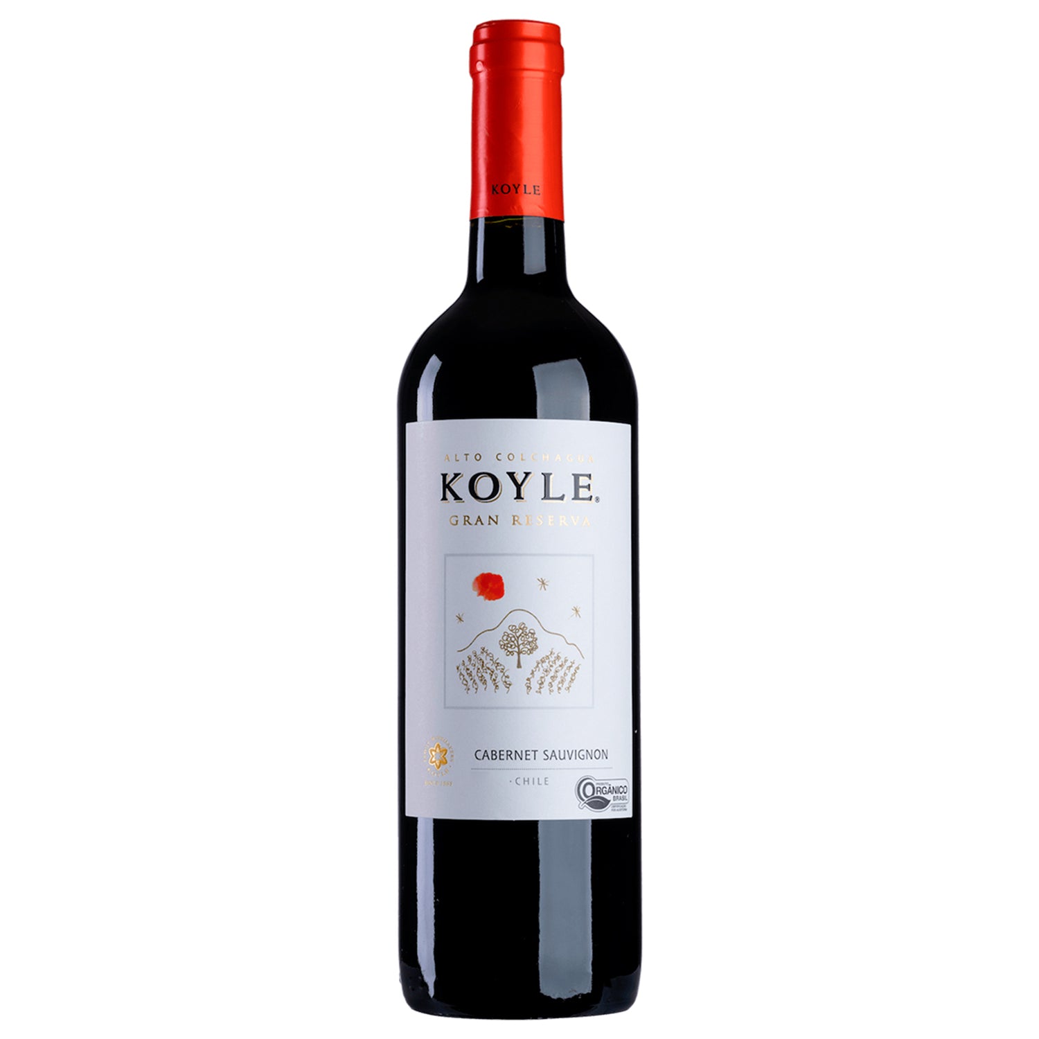 Garrafa de vinho tinto chileno 750ml Koyle Gran Reserva Cabernet Sauvignon