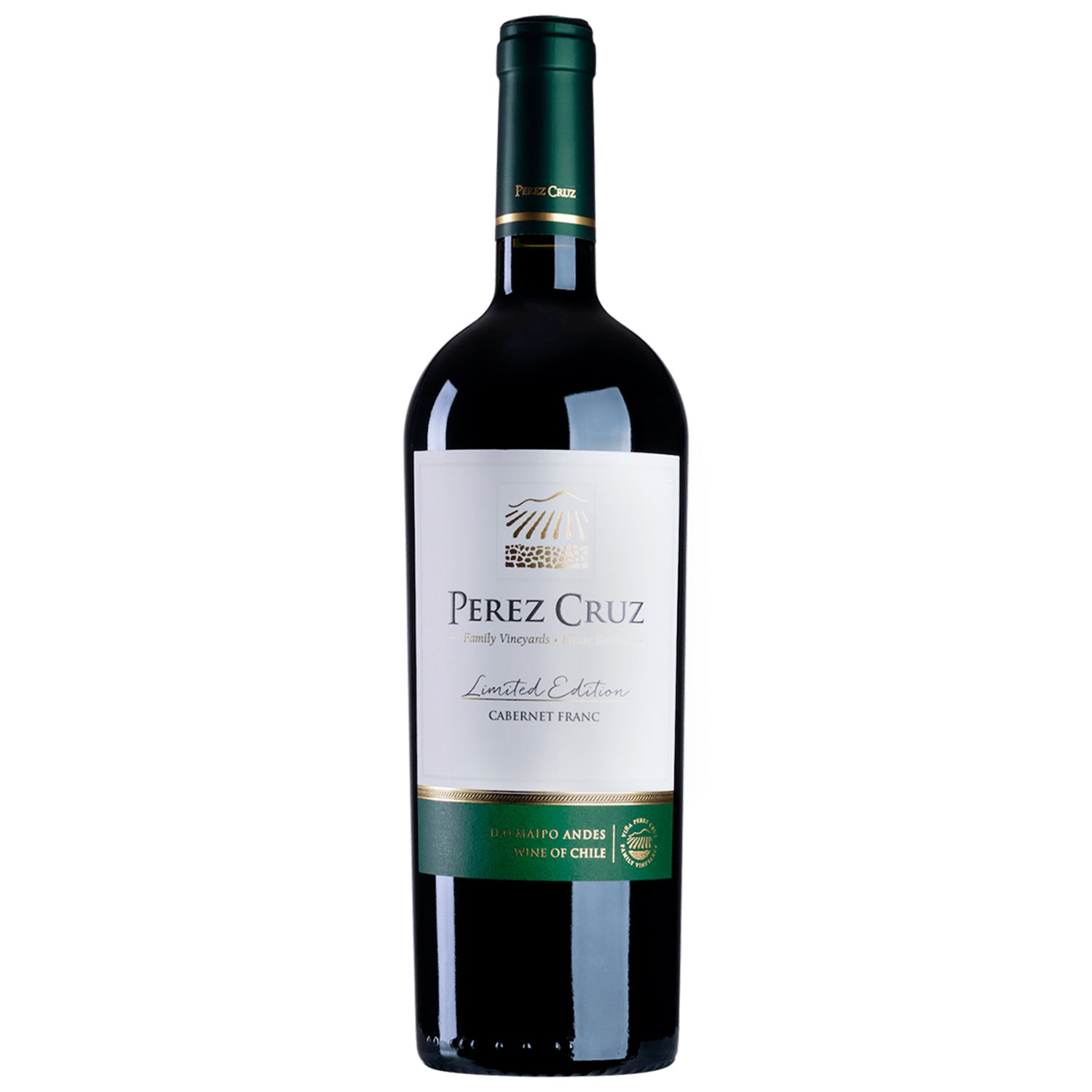 Garrafa de vinho chileno 750ml Perez Cruz Limited Edition Cabernet Franc