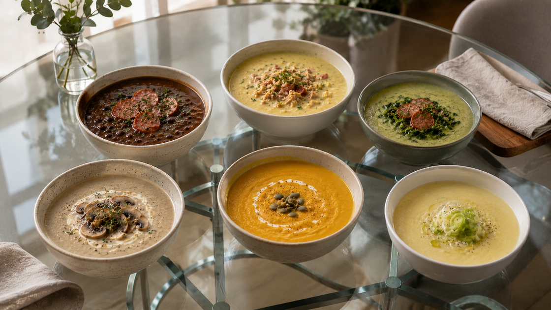 6 Sopas que Ficam Ainda Melhores com uma Taça de Vinho