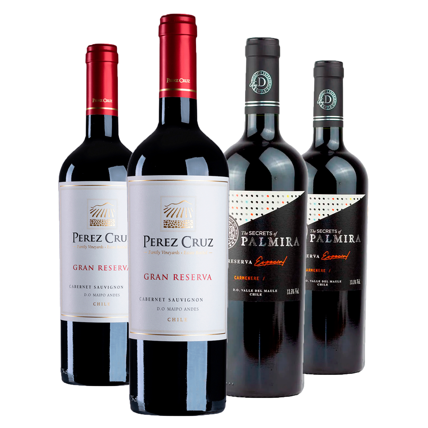 Kit 4 Mix Destaques do Chile Cabernet Sauvignon e Carménère – Vinsel Vinhos