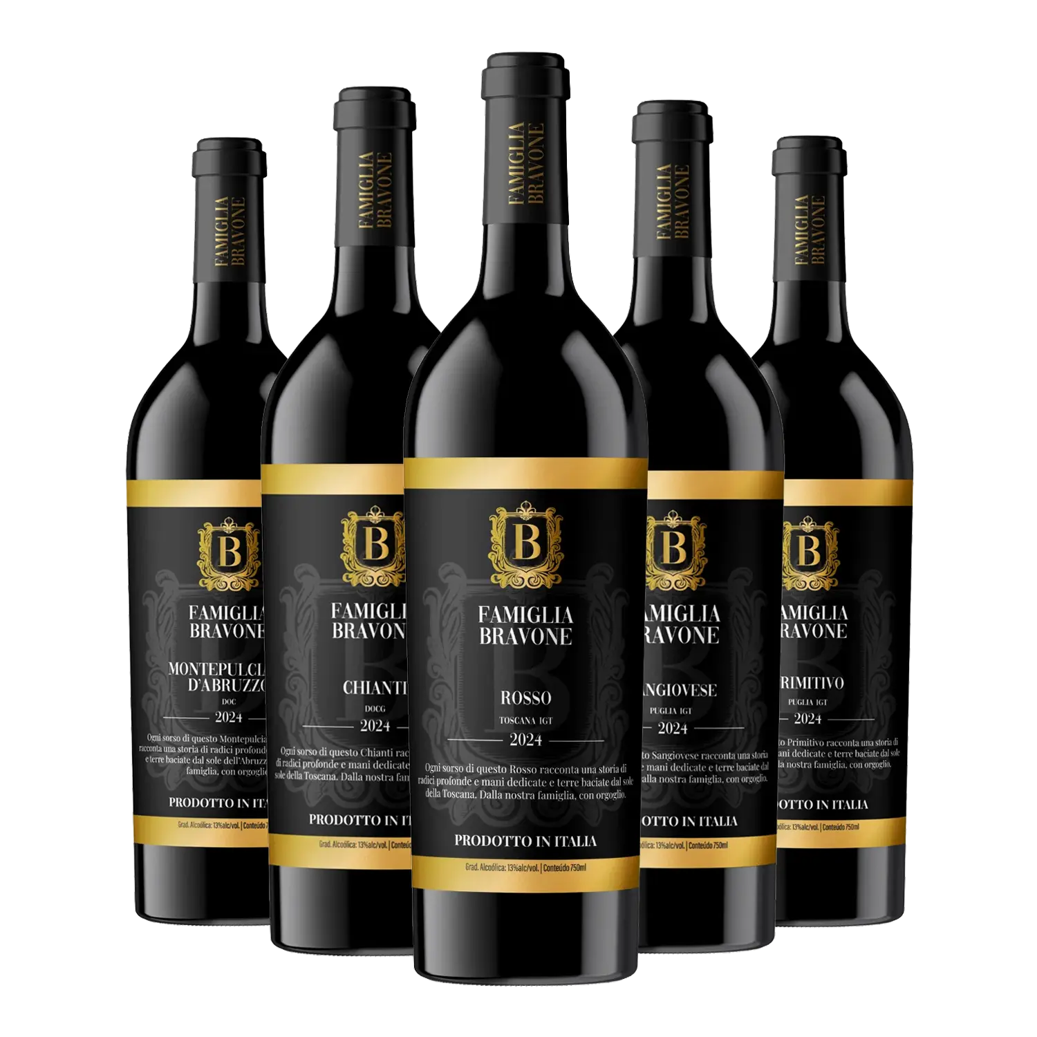 Kit Seleção Especial Famiglia Bravone